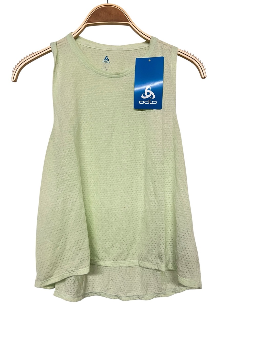 New Women's Odlo Light Green Sleeveless Performance Running Tank‎